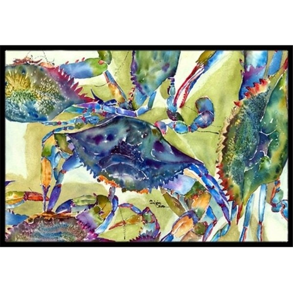 Carolines Treasures 8512JMAT 24 x 36 in. Crab All Over Indoor Or Outdoor Mat