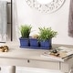 preview thumbnail 5 of 31, White Square Ceramic Small Planter (Set of 3)