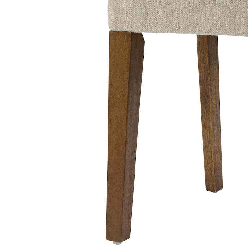 Christopher Knight Home - Caelum Rubberwood Upholstered Dining Chair with Cushioned Seat
