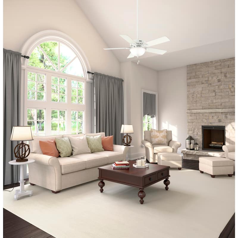 Hunter 52" Pro's Best Traditional Ceiling Fan with LED Light Kit and Pull Chain - DC Motor - ENERGY STAR!