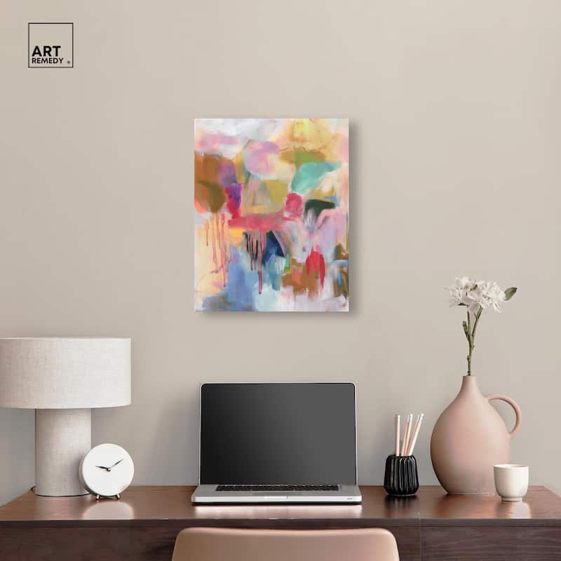 Art with Bold Colors Canvas by Art Remedy, Gallery Wrapped