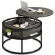 preview thumbnail 1 of 17, Moasis Round Lift Top Coffee Table with Hidden Storage Grey
