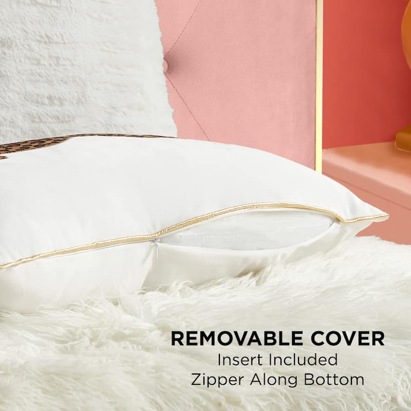 Juicy Couture Velvet Cheetah Pillow 14" x 24"