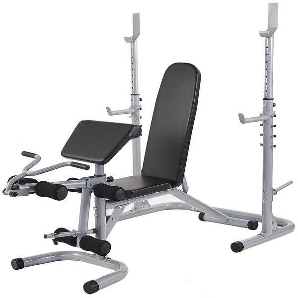 Adjustable weight bench and squat rack kit sales