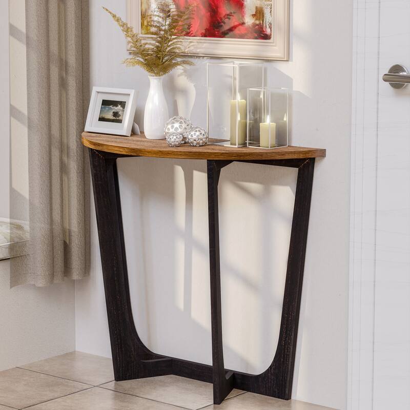 COZAYH Rustic Farmhouse End Table, French Country Accent Coffee Table for Family, Small Spaces