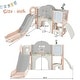 preview thumbnail 15 of 16, Kids Slide Playset Structure 9 in 1,Spaceship Set with Slide,Arch Tunnel,Ring Toss,Drawing Whiteboard,Basketball Hoop