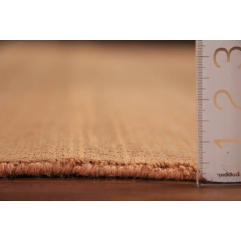 Modern Gabbeh Oriental Area Rug Hand-Knotted Solid Wool Carpet - 6'0" x 8'10"