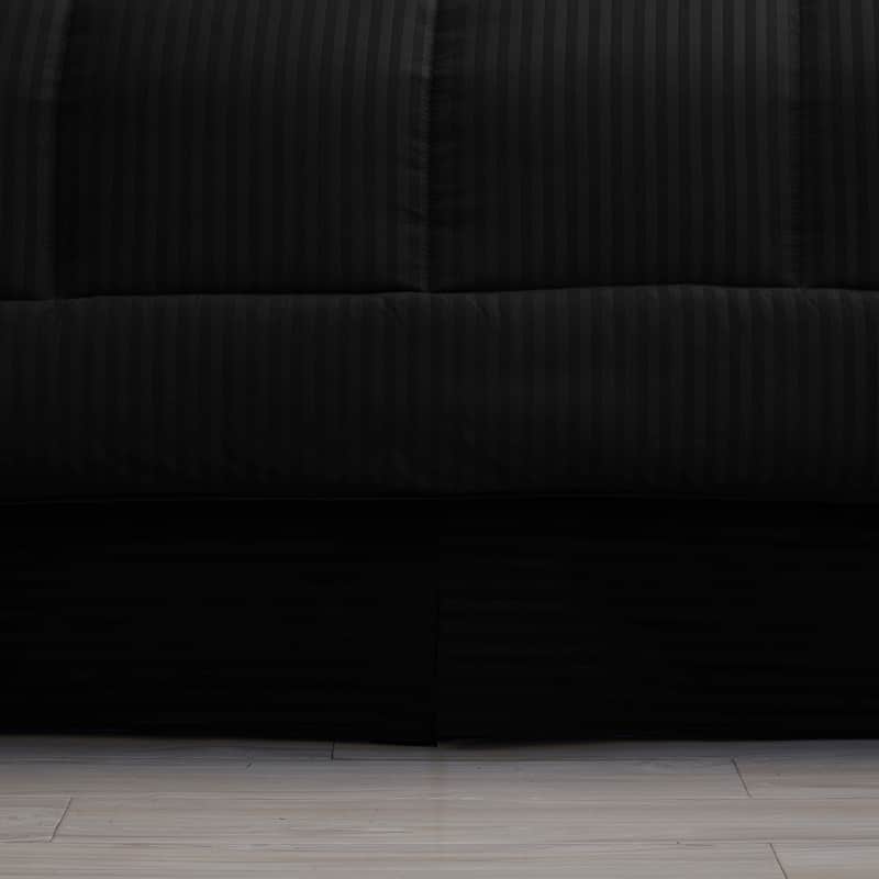 Soft Dobby 8-piece Striped Down Alternative Bed-in-a-Bag Set w/ Sheets