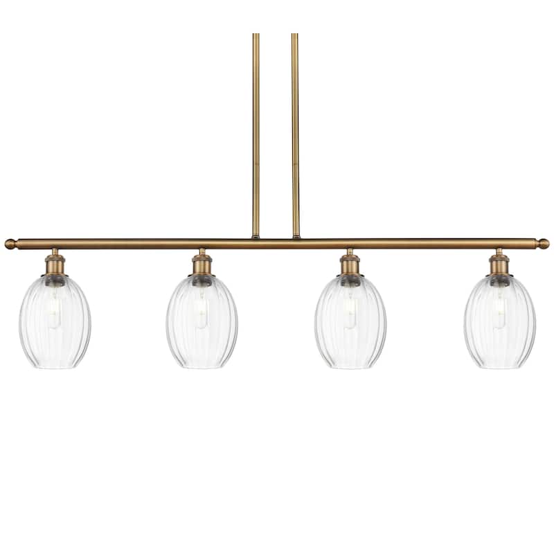 Innovations Lighting 516-4I-12-48 Preston Linear Preston 4 Light 48" - Brushed Brass / Clear