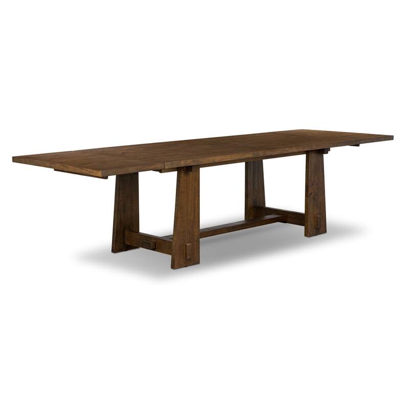 Poly & Bark Combe Solid Pine Wood Extension Dining Table (82.5" - 122")