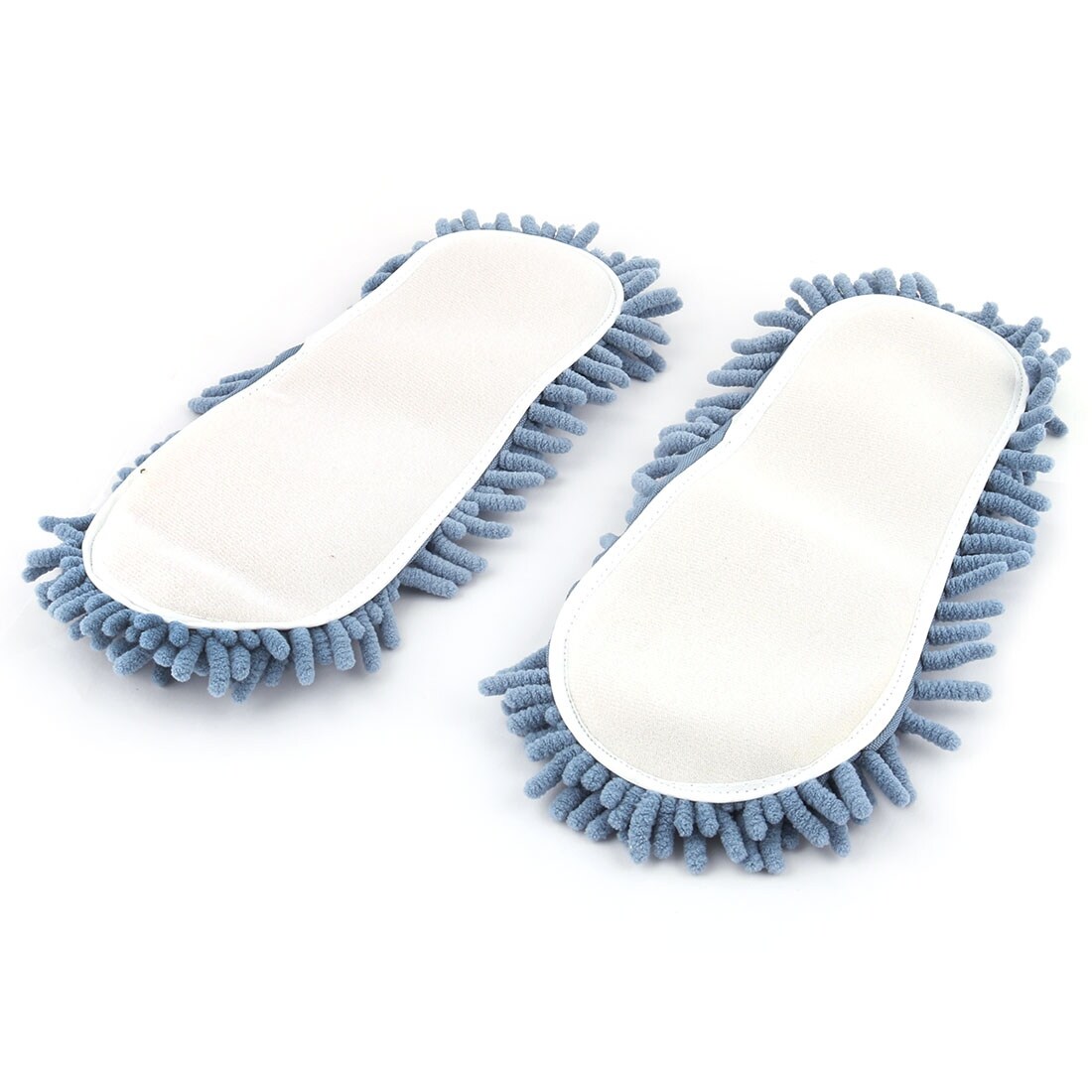 Chenille Floor Detachable Mopping Shoes Slipper Insole Mop Gray Pair Us 10 Overstock