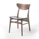 preview thumbnail 26 of 31, Anise Faux Leather and Rubberwood Dining Chair (Set of 2) by Christopher Knight Home