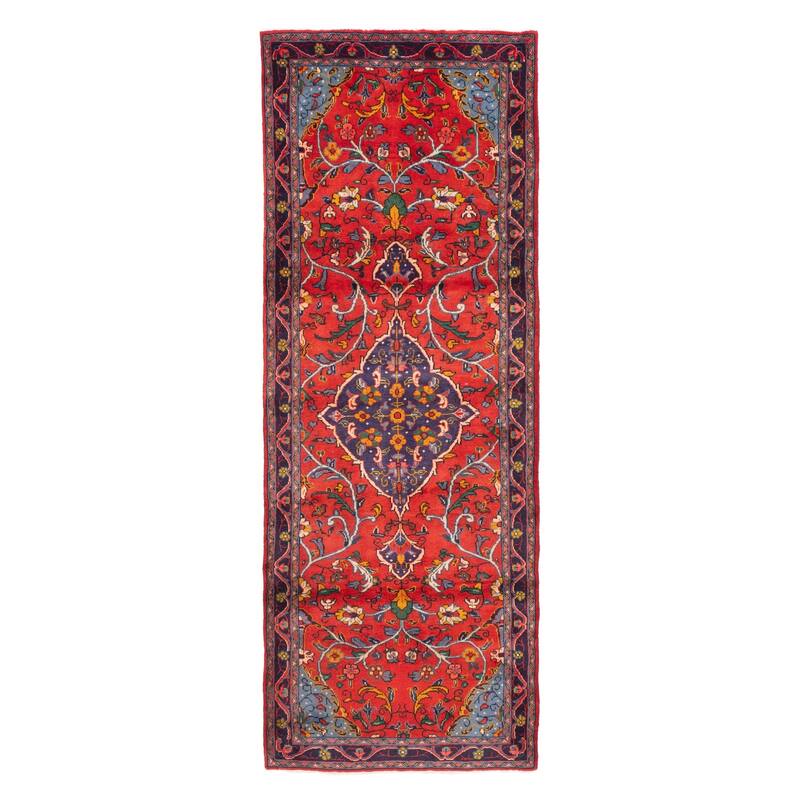 ECARPETGALLERY Hand-knotted Anadol Light Red Wool Rug - 3'1 x 9'1