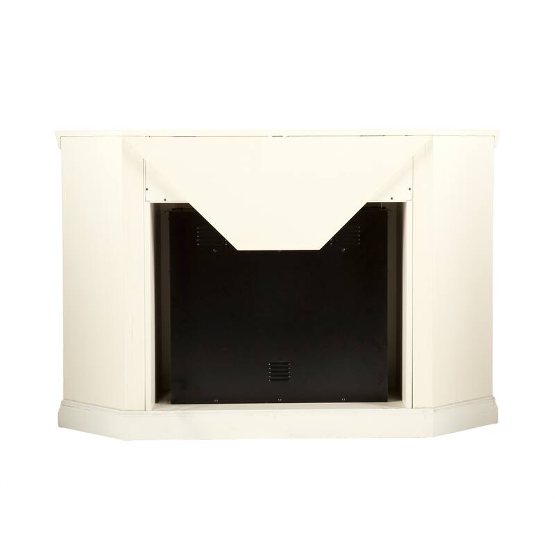 SEI Furniture Lougheed Ivory Media Console Fireplace