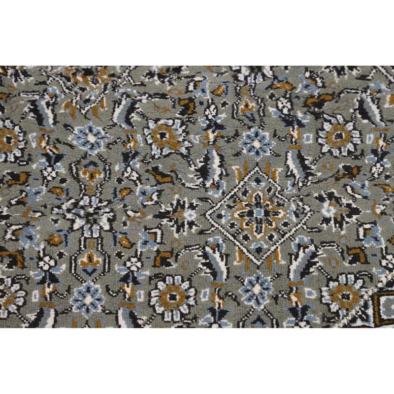 Green Geometric Tabriz Turkish Area Rug Machine Made Carpet - 8'2" x 11'8"