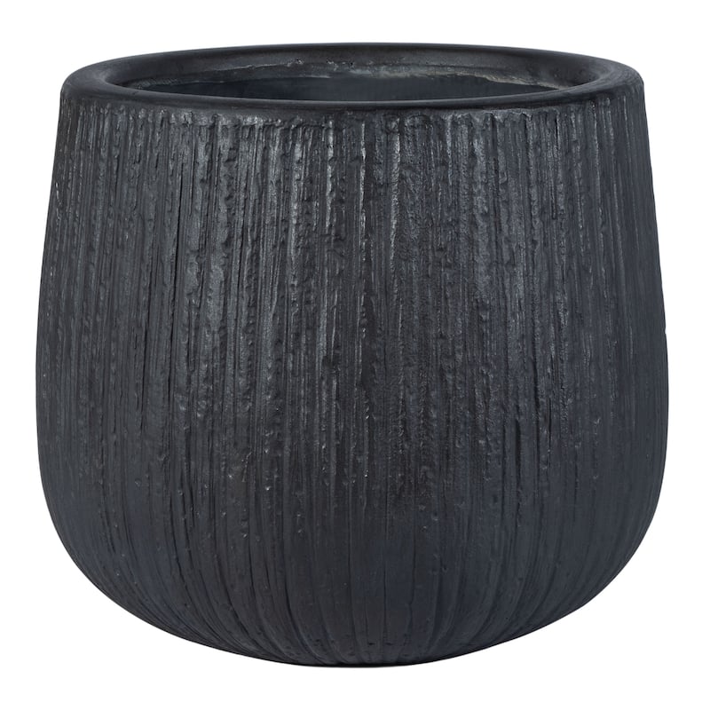 SAFAVIEH Outdoor Francia Black Planter.