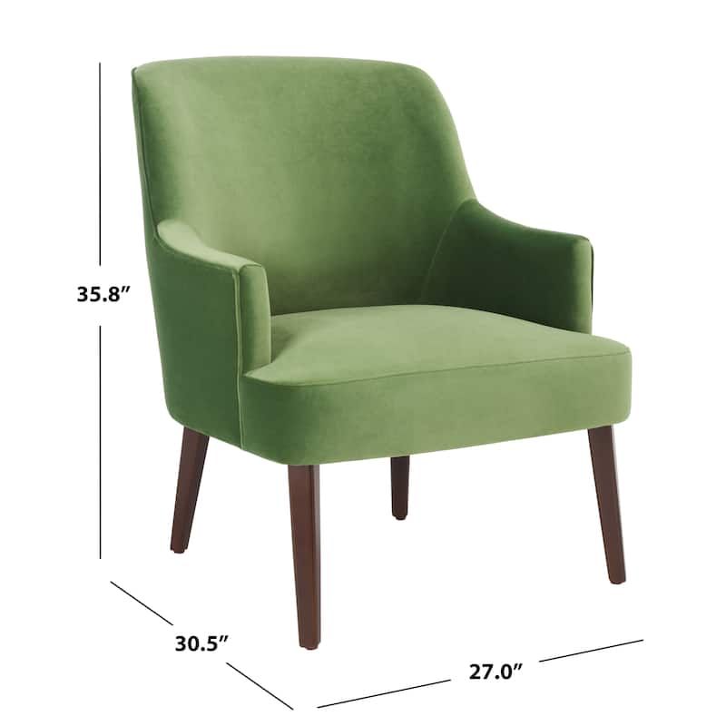 SAFAVIEH Manerva Accent Chair - 27" W x 30.5" L x 35.8" H - 27Wx31Dx36H