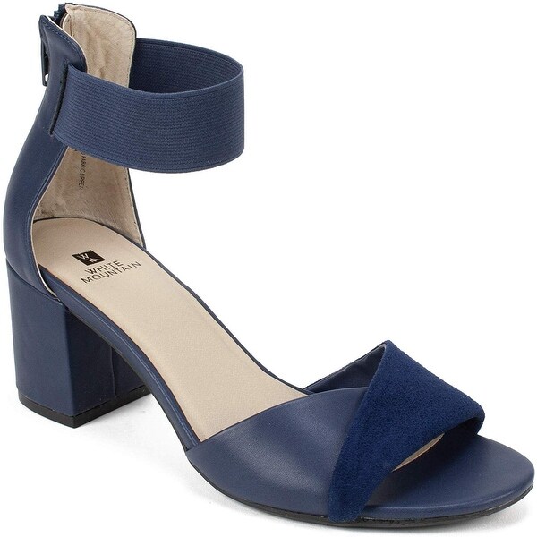 white mountain ankle strap sandals