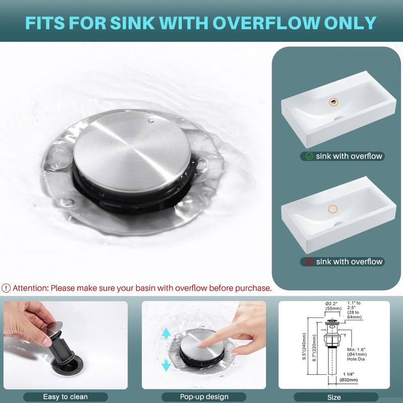WOWOW 8 in. Widespread Double Handle Bathroom Faucet with Pop-Up Drain