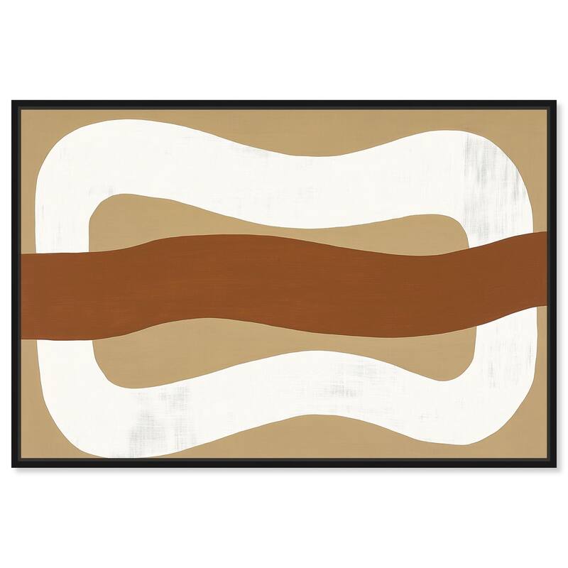 Minimal Wavy I Canvas by Art Remedy - Black - 24" x 16"