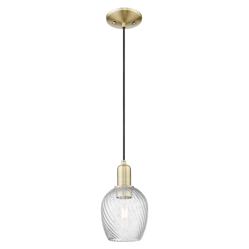 Innovations Lighting Endless Possibilities Arcadia - Salina - 1 Light 6" Cord Hung Mini Pendant - Antique Brass