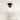 Modern Black Dimmable 1-Light Semi-Flush Mount Ceiling Light with Glass Shade