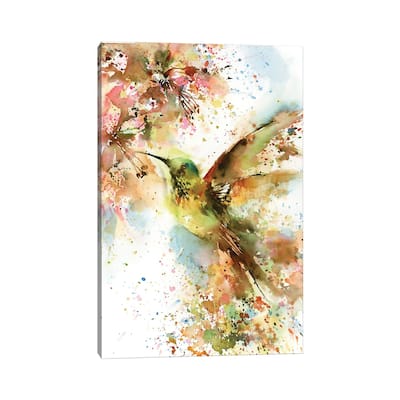 iCanvas "Hummingbird In Bright Colors" by Sophie Rodionov Canvas Print