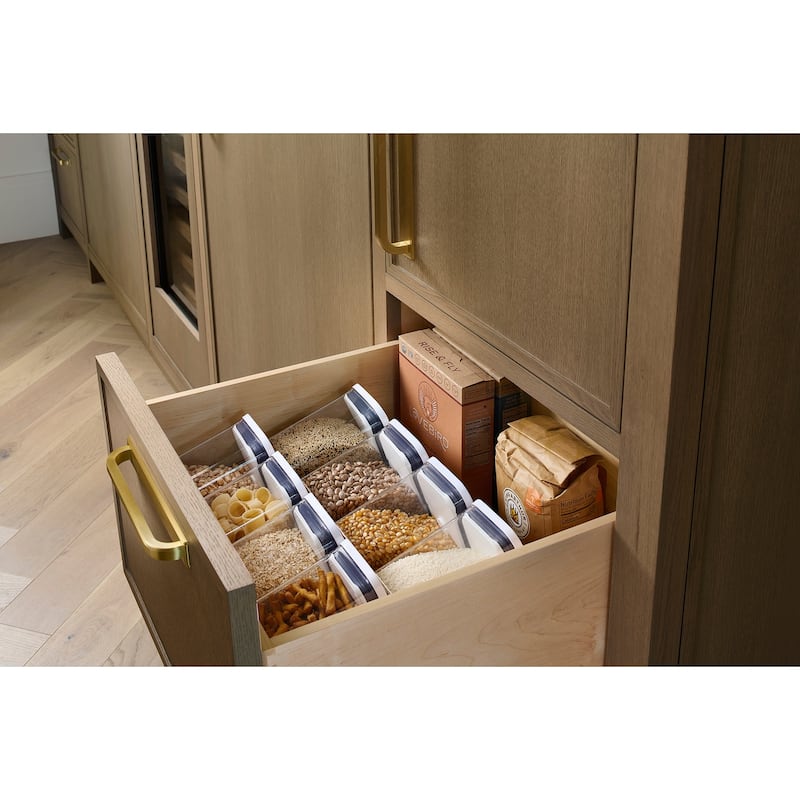 Rev-A-Shelf 4OXO-24-1 OXO Food Storage Organizer with (8) 1.7 Qt Food