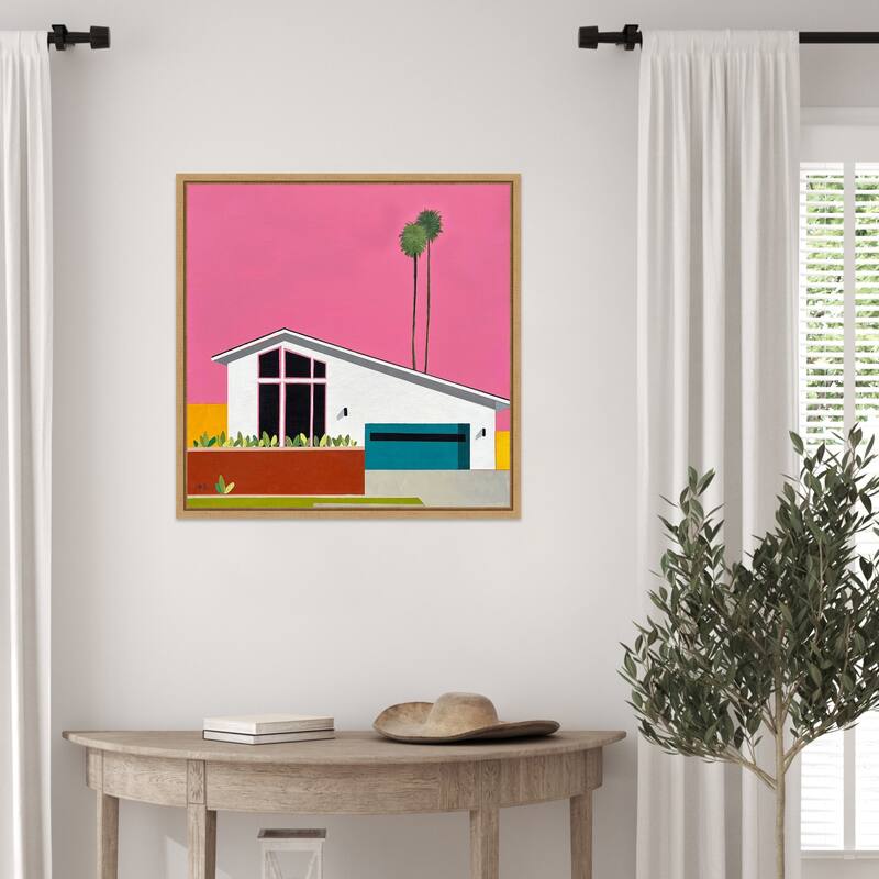 Sunkissed Suburbia 6 by Jan Weiss Framed Canvas Wall Art Print