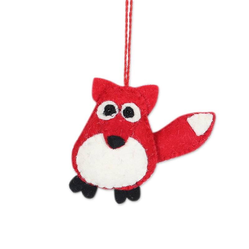 Novica Handmade Woodland Friends Wool Felt Ornaments (Set Of 6)