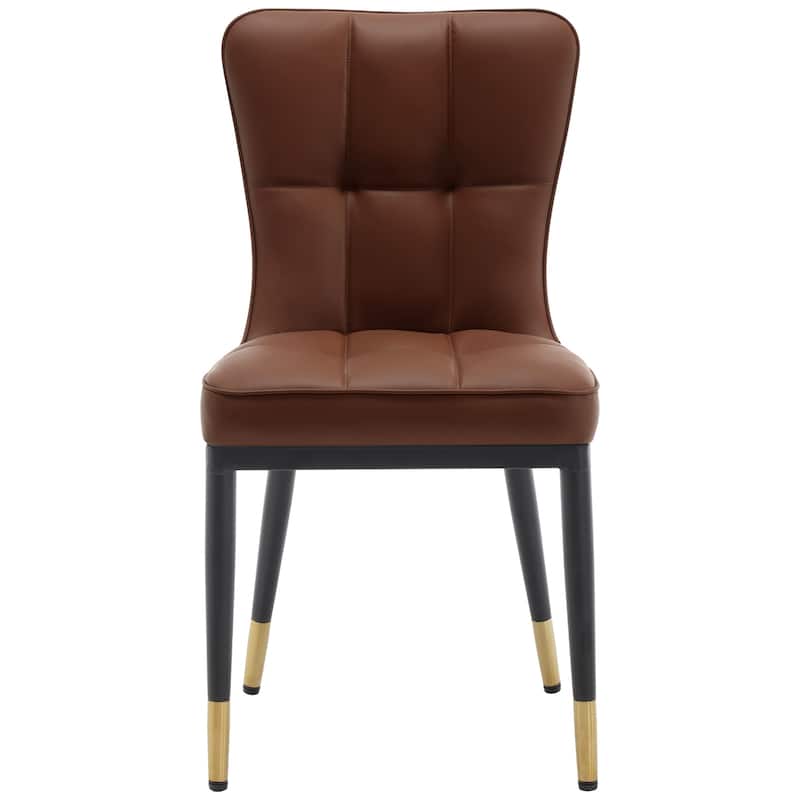 Faux Leather Upholstered Dining Chairs Set of 2/4