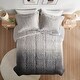 preview thumbnail 16 of 19, Intelligent Design Ella Ombre Shaggy Long Fur Comforter Mini Set