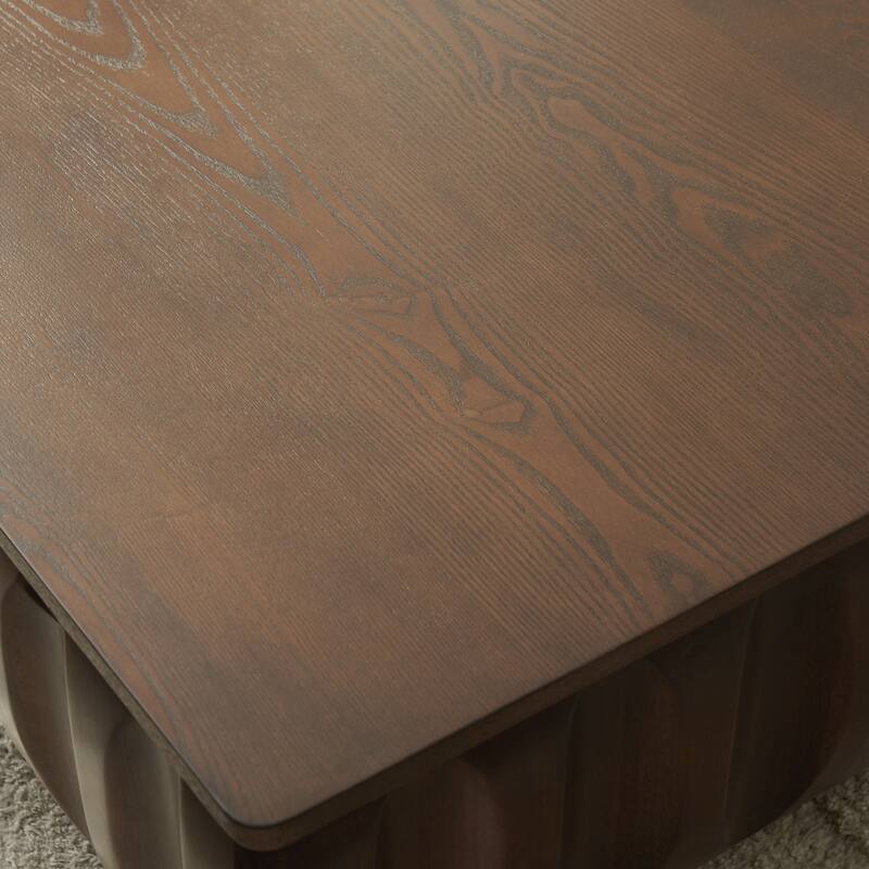 Modern Lift-Top Coffee Table, 31.10" Square Center Table with Hidden Storage Wooden Living Room Table with Lifting Surface