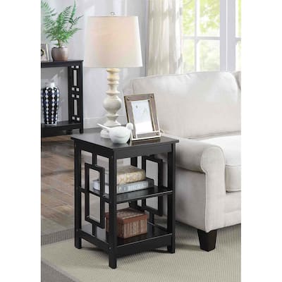 Convenience Concepts Town Square End Table with Shelves