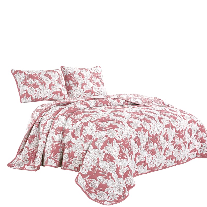 Eshe 3 Pieces matelasse coverlet
