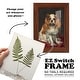 preview thumbnail 100 of 138, Nature Printed Ferns IX -Framed Print w/glass-Cherry Red