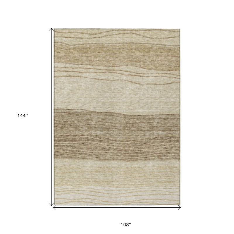 HomeRoots Striped Transitional Rectangle Outdoor Rug