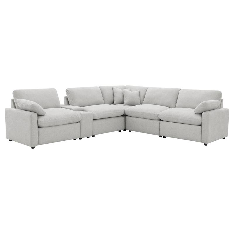 Collins 6-Piece Modular Power Reclining Sectional - Grey