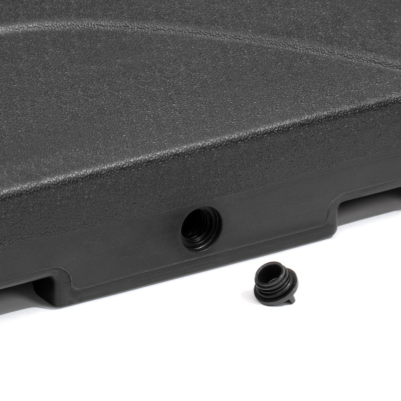 Heavy Duty Sand Water Fillable Patio Offset Cantilever Umbrella Weighted Base - 33.27" L x 33.27" W x 4.72" H