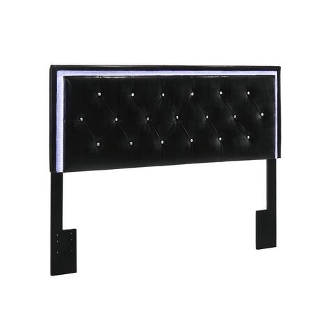 Best Quality Furniture Faux Leather Headboard with LED Lights