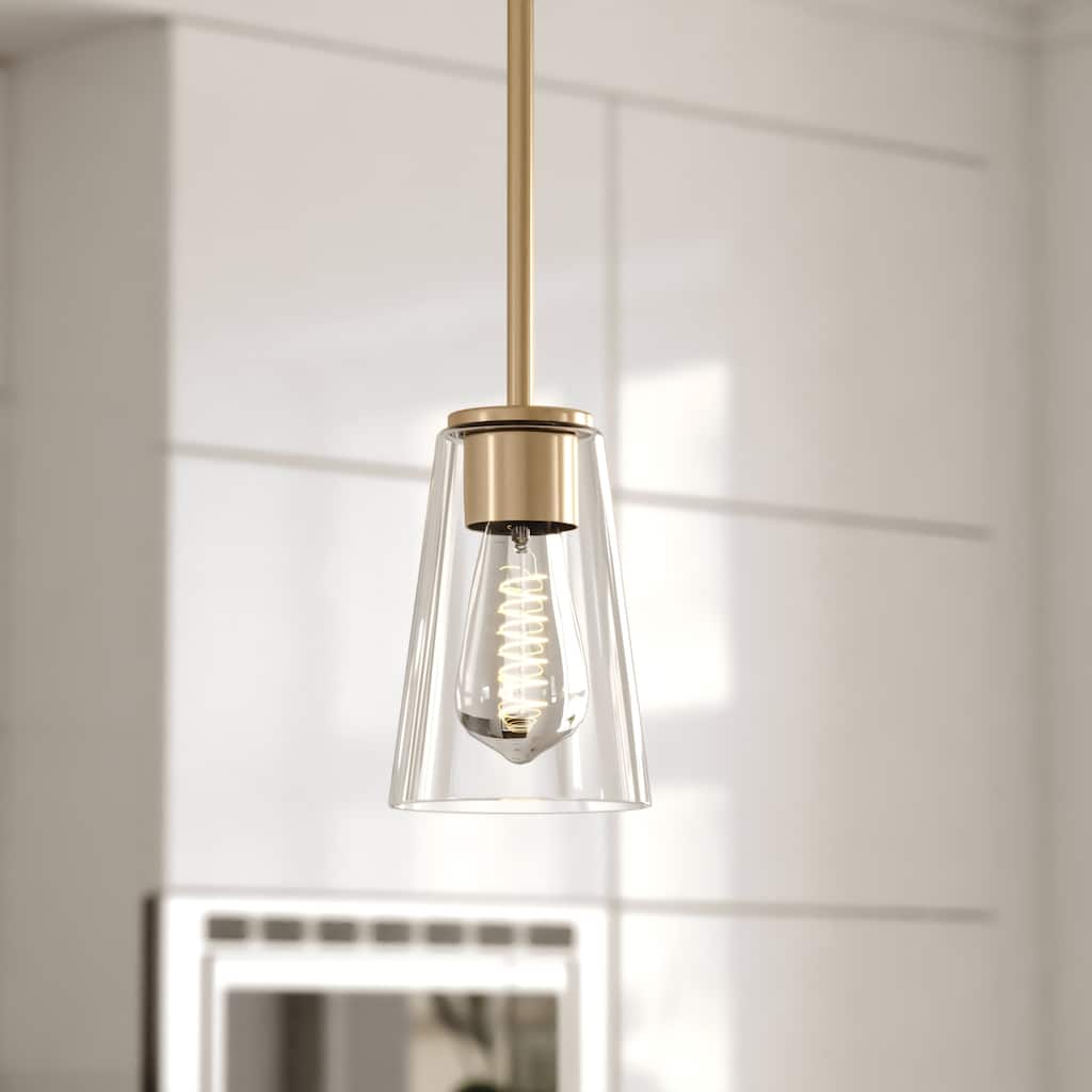 Beverly Mini Pendant Ceiling Light Clear Glass Shade, LED Compatible