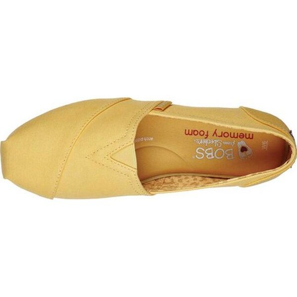skechers memory foam womens yellow