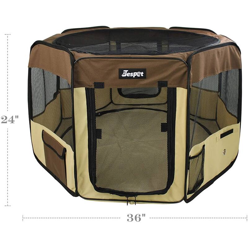 Jespet Soft-Sided Folding Dog & Cat Playpen