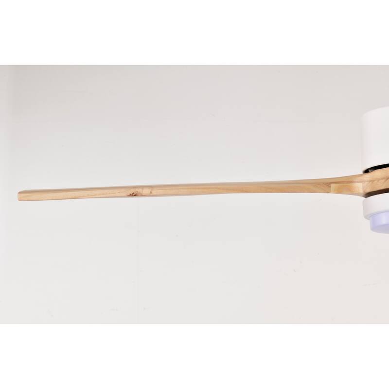 Yerma 52-inch Solid Wood and Metal Lighted Ceiling Fan with LED Lighting