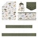 preview thumbnail 2 of 4, Jungle Animals Boy Girl Sweet Jojo Designs 6pc Crib Bedding + BreathableBaby Breathable Mesh Liner Safari Animal