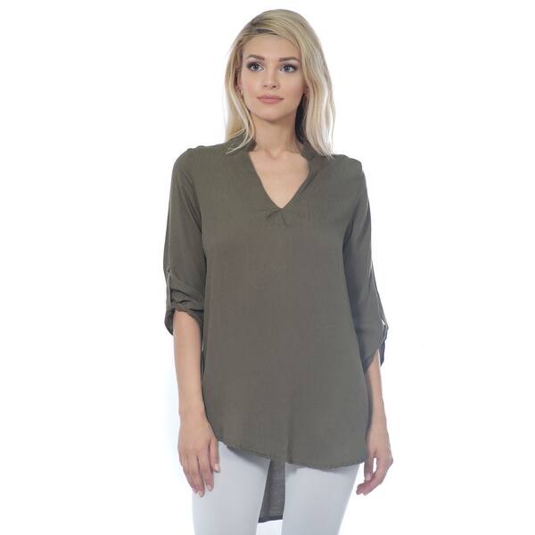 Shop Women S Woven Cotton Gauze Tunic Top Made In Usa Small To 3x
