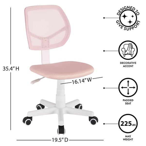dimension image slide 1 of 3, Urban Lifestyle Computer Office Swivel Task Desk Chair