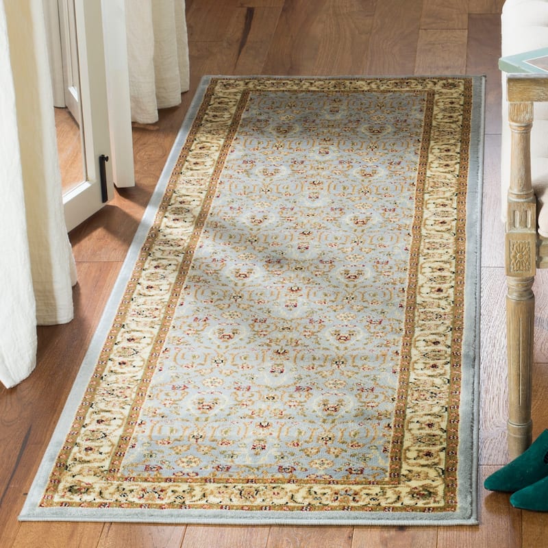 SAFAVIEH Lyndhurst Patrica Traditional Oriental Rug - 2'3" x 7' Runner - Light Blue/Ivory