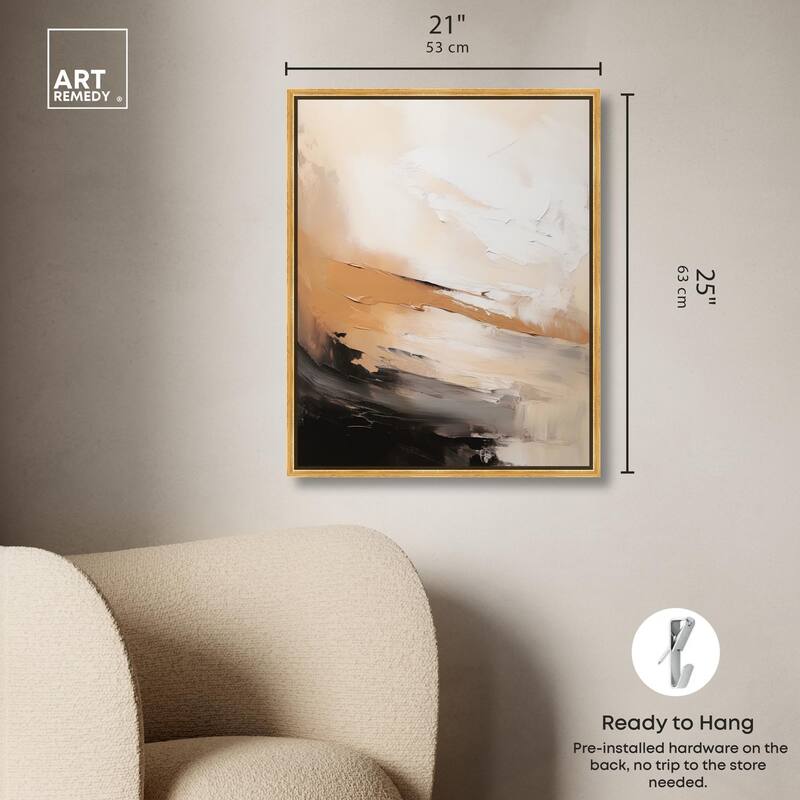 Baked Clay III Canvas by Art Remedy