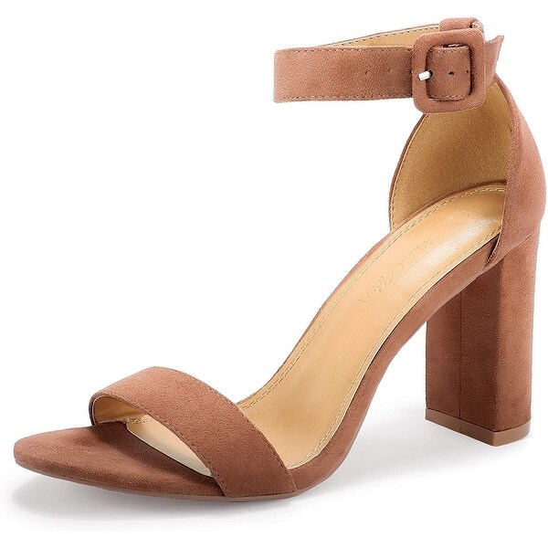 chunky high heel sandals